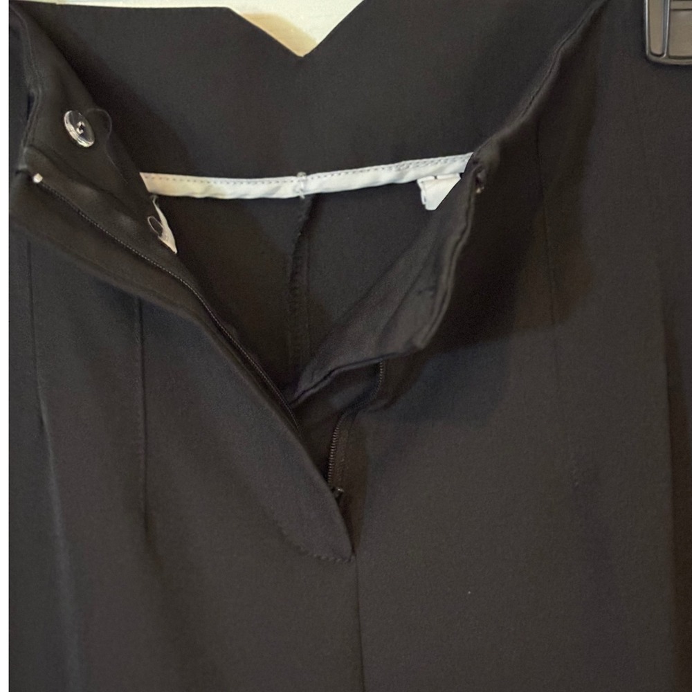 Womens Black Dress Pants Size L‎ Classic Career Office Business Casual Trousers - Picture 9 of 13